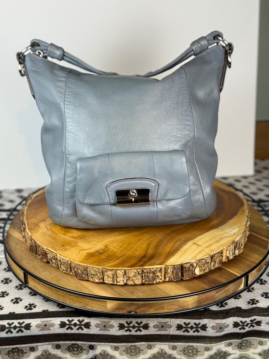 COACH Kristin Hobo Shoulder Bag | Style 14783 | Slate Gray | Silver Hardware - Picture 3 of 13